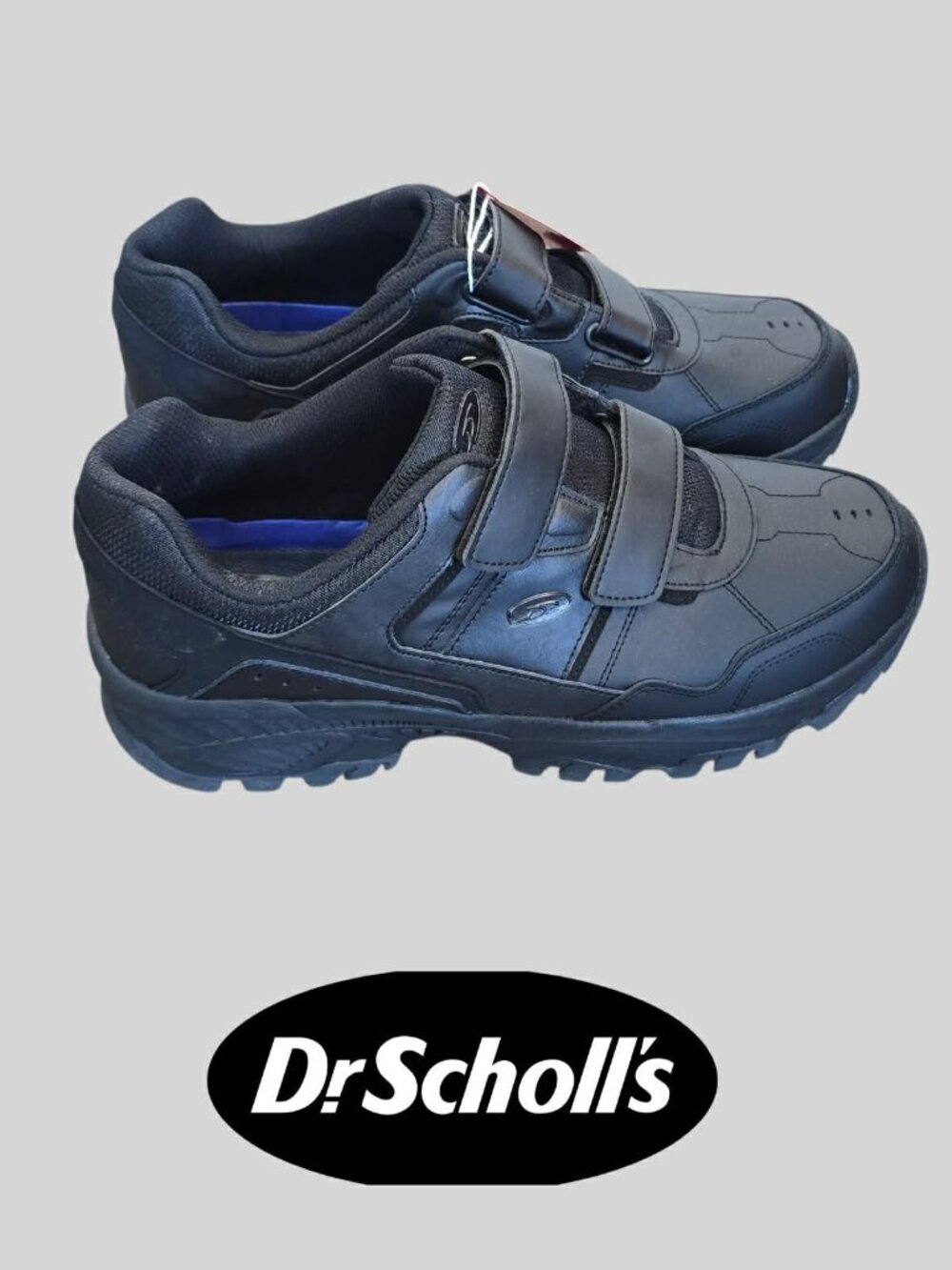 Dr. Scholl's Sneakers Hook and Loop Dual Strap Walking Casual Shoes Mens 12W NEW